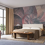 Wall murals Spiral of leaves and petals