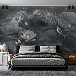 Wall murals Bird on a plant