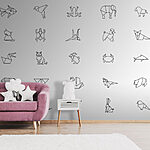 Wall murals Collection of origami animals