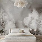 Wall murals Smoke and smoke in the sky