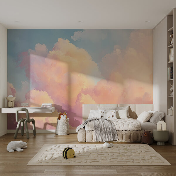Wall mural Colorful clouds in the sky