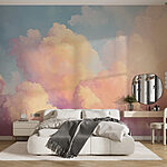 Wall murals Colorful clouds in the sky