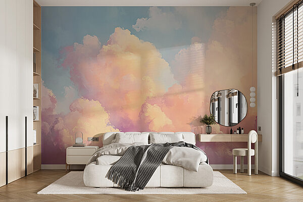 Colorful clouds in the sky Wall murals Colorful clouds in the sky