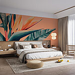 Wall murals Vibrant tropical flower arrangement