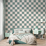 Wall murals Pattern of squares on a table