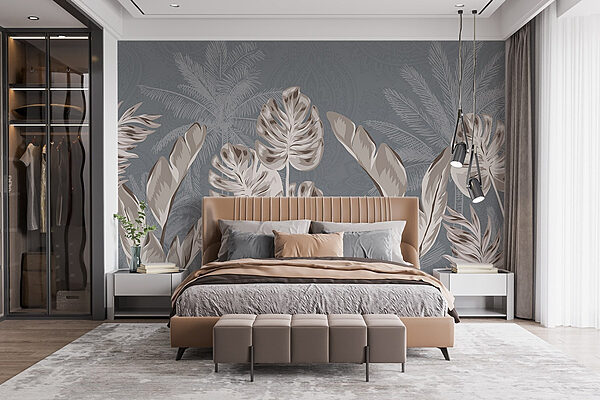 Natural elegance meets serene backgrounds Wall murals Natural elegance meets serene backgrounds