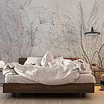 Wall murals Delicate nature-inspired abstract art