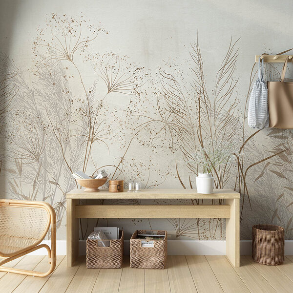 Wall mural Delicate silhouettes of nature's beauty