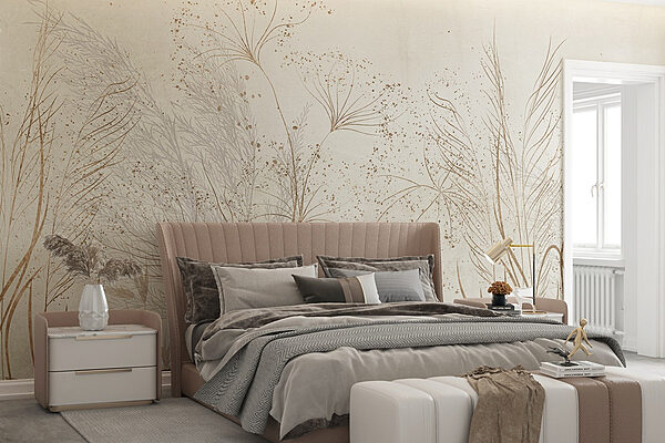 Delicate silhouettes of nature's beauty Wall murals Delicate silhouettes of nature's beauty