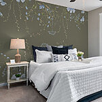 Wall murals Pattern of flowers and plants