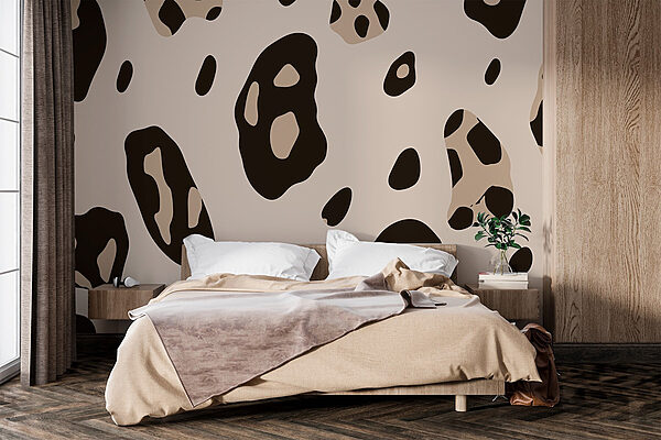 Abstract pattern with earthy tones Wall murals Abstract pattern with earthy tones