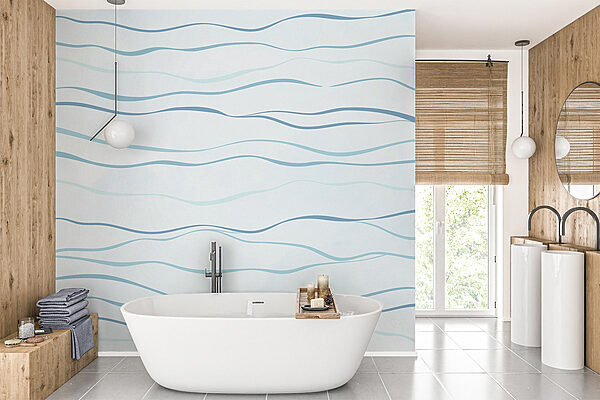 Blue and white pattern Wall murals Blue and white pattern