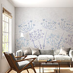 Wall murals Delicate blooms in soft tones