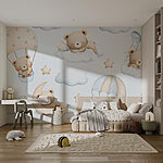 Wall murals Seamless pattern of teddy bears