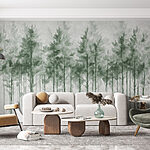 Wall murals Group of trees in a forest