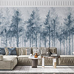 Wall murals Group of trees in a forest