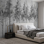 Wall murals Group of trees in a forest