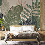Wall murals Lush foliage in vibrant hues