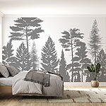Wall murals Group of trees in a forest