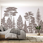 Wall murals Group of trees in a forest