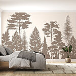 Wall murals Group of trees in a forest