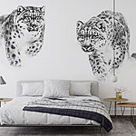 Wall murals Couple of cheetahs running