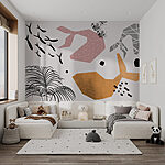 Wall murals Group of different shapes and colors
