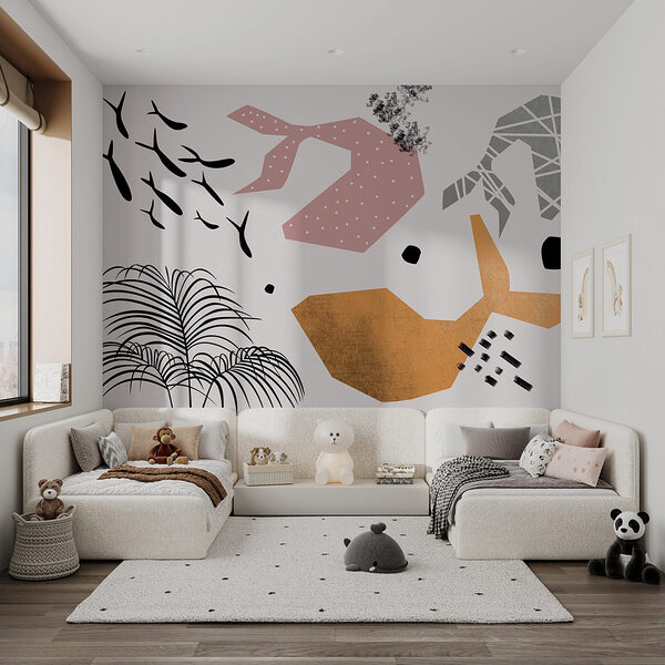 Group of different shapes and colors Wall murals Group of different shapes and colors