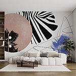 Wall murals Abstract shapes in vibrant harmony.