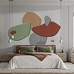 Wall murals Group of colorful shapes