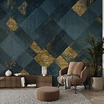 Wall murals Abstract geometric design with texture.