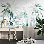 Wall murals Group of animals in a forest