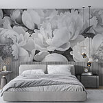 Wall murals Group of white flowers
