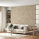 Wall murals Soft leaves on a gentle background