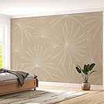 Wall murals Pattern of white flowers