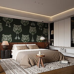 Wall murals Pattern of tiger heads