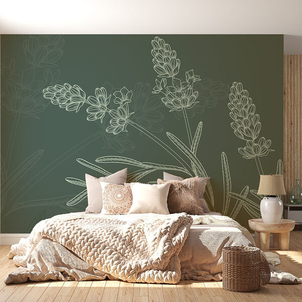 Drawing of a plant Wall murals Drawing of a plant