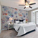 Wall murals Wallpaper with flowers