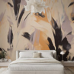 Wall murals Organic textures in soft hues.