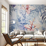 Wall murals Soft blooms amidst gentle foliage.