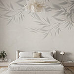 Wall murals Shadow of leaves on a wall