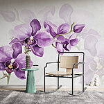 Wall murals Purple flowers on a branch