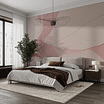 Wall murals Soft hues and gentle curves intertwine.