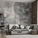 Wall murals Delicate blooms in soft hues