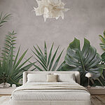 Wall murals Group of green leaves