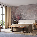 Wall murals Delicate blooms in soft tones