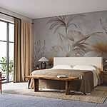 Wall murals Serene floral watercolor design.