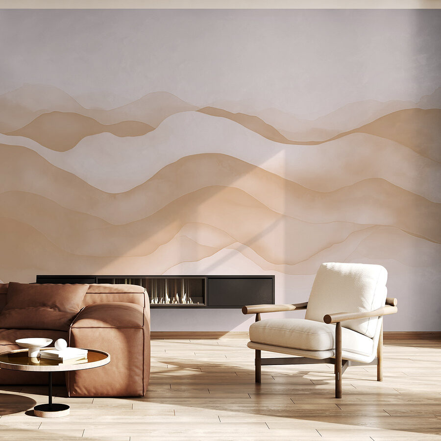 Wall murals Tan and white waves : w02196v1 - Muralas.us, image size:900x900