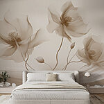 Wall murals Delicate petals in soft hues.