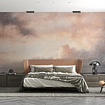 Wall murals Landscape with a body of water and clouds